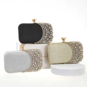 Evening Clutch — Half-Light Rhinestone Frame