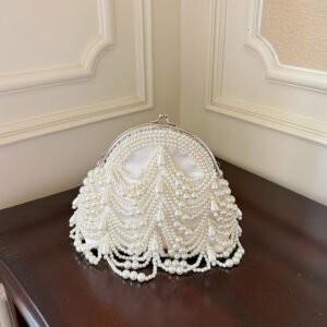 Evening Clutch — Beaded Fringe