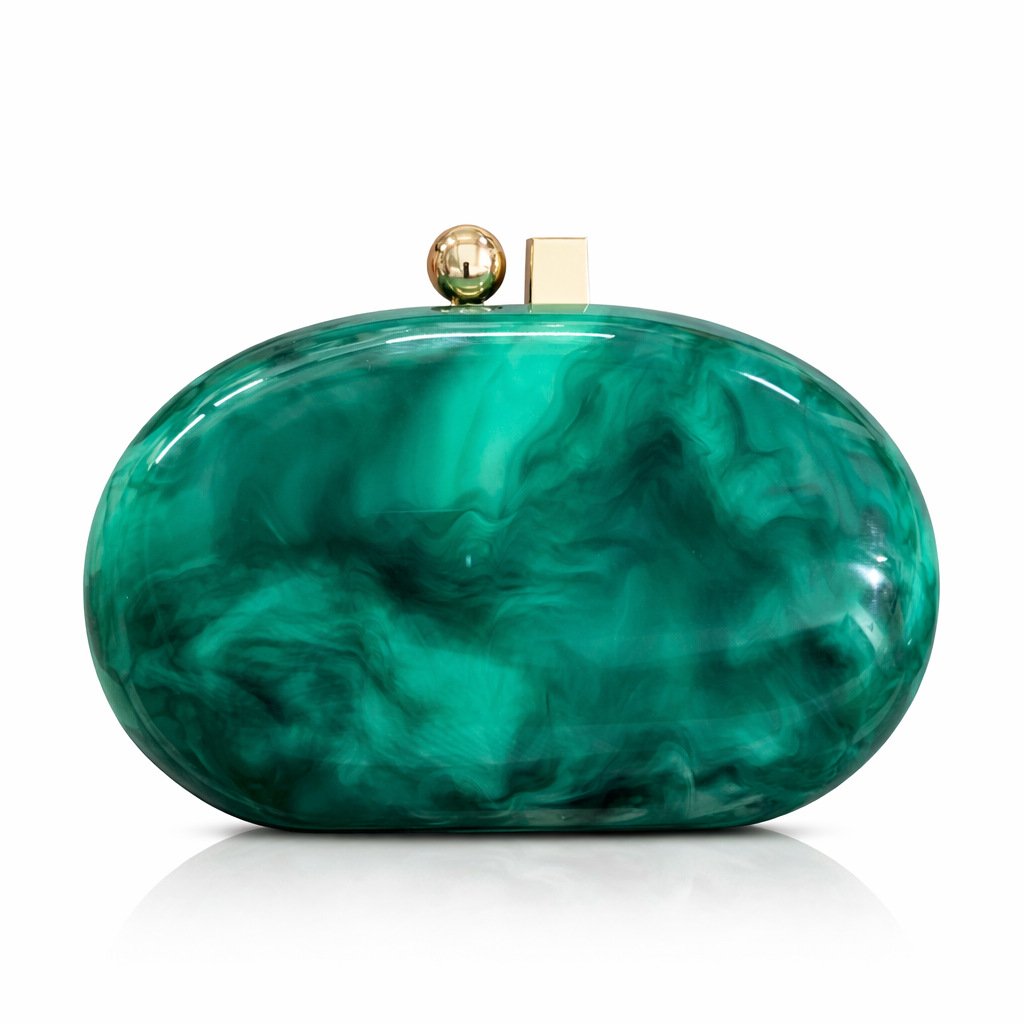 Evening Clutch — Marbled Oval