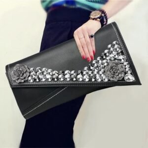 Evening Clutch — Rhinestone Envelope