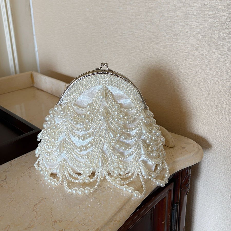 Evening Clutch — Beaded Fringe