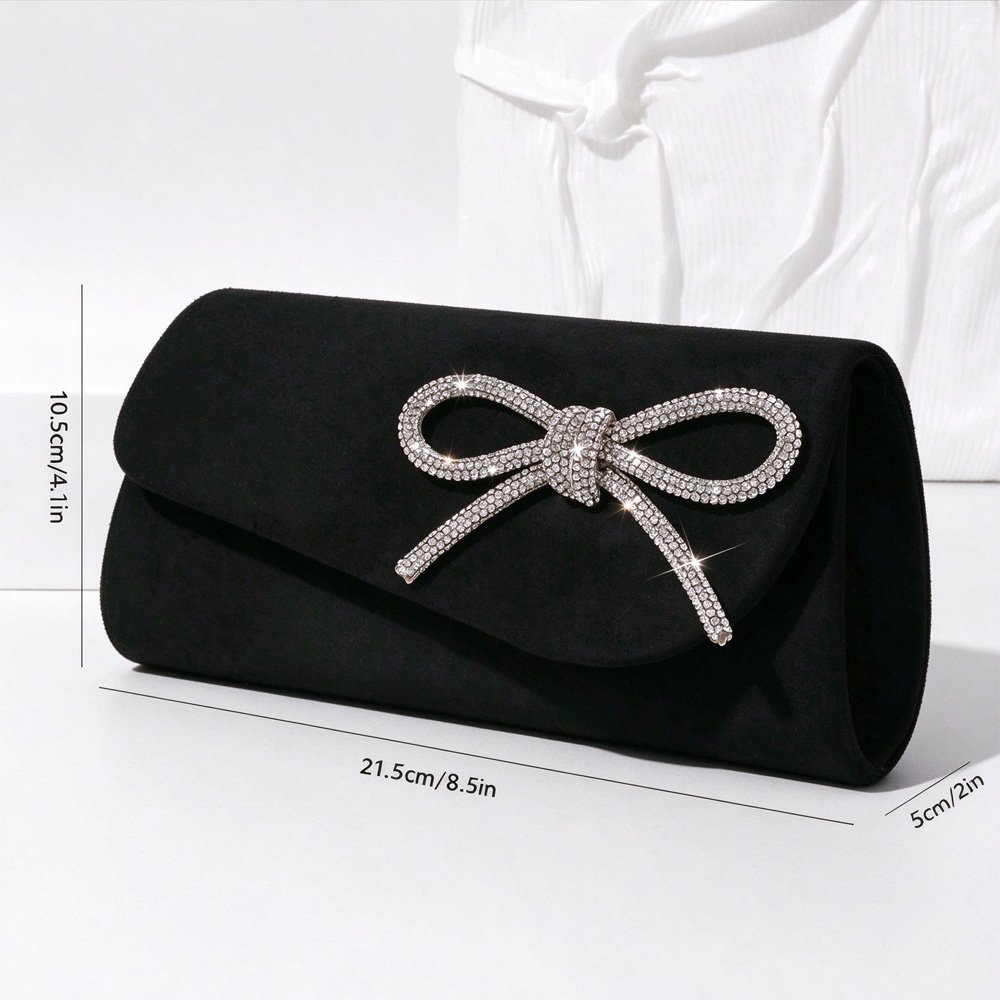 Evening Clutch — Velvet Bow Envelope