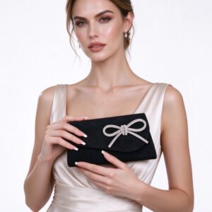 Evening Clutch — Velvet Bow Envelope
