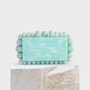 Evening Clutch — Marbled Bead Handle