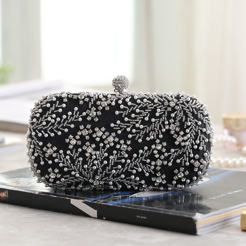 Evening Clutch — Embroidered Bead Box