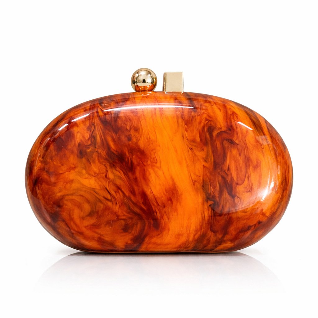 Evening Clutch — Marbled Oval